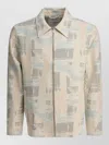 Nn07 Collared Jackets Coats Abstract Pattern Pockets In Multi