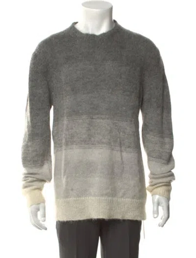 Pre-owned Nn07 Colorblock Pattern Crew Neck Pullover In Grey