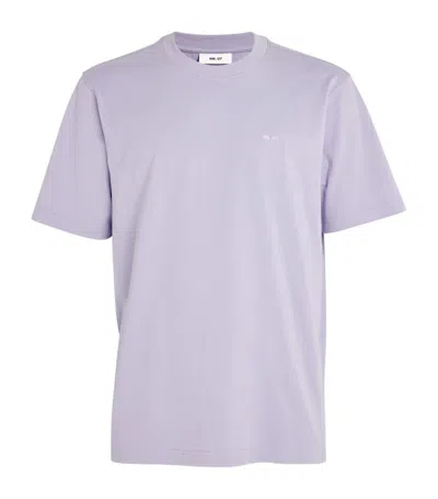 Nn07 Cotton Logo T-shirt In Purple