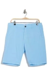 Nn07 Craig Flat Front Shorts In Light Blue