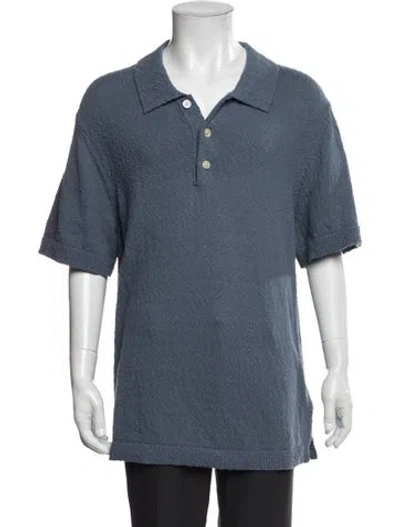 Pre-owned Nn07 Crew Neck Short Sleeve Polo Shirt W/ Tags In Blue