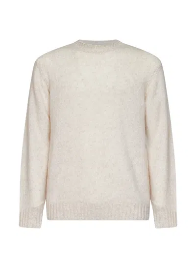 Nn07 Crew-neck Knitted Sweater In White