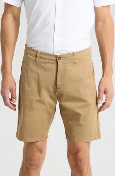 Nn07 Crown Cotton Blend Shorts In Khaki