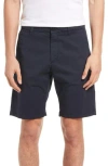 Nn07 Crown Cotton Blend Shorts In Navy Blue