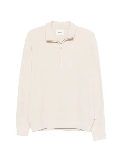 Nn07 Danny 6429 Half-zip Sweater In Neutral