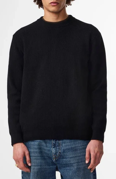 Nn07 Danny 6429 Rib Sweater In Black