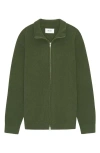 Nn07 Danny 6429 Zip Cardigan In Green