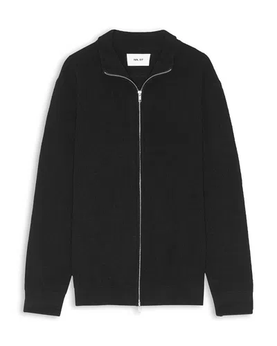 NN07 NN07 DANNY FULL ZIP RIBBED SWEATER