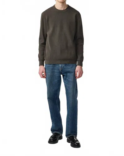 Nn07 Danny Lightweight Sweater In Dark Army In Gray