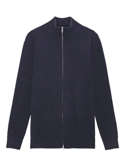 Nn07 Danny Zip-up Cardigan In Blue