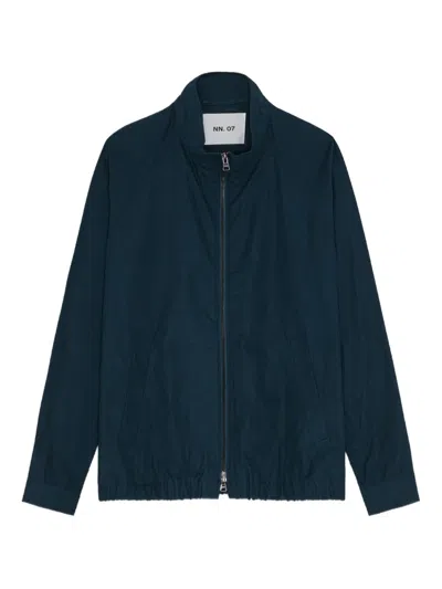 Nn07 Dave Zip-front Jacket In Blue