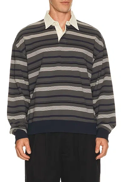 Nn07 David Polo 30043 In Grey Stripe