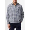 Nn07 Deon 5465 Organic Cotton Button-up Shirt In Blue