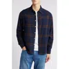 Nn07 Deon 5465 Organic Cotton Button-up Shirt In Blue Multi Check