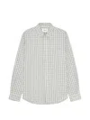 Nn07 Deon Checked Shirt In White