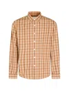 Nn07 Deon Checked-pattern Shirt In Brown