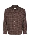 Nn07 Deon Check-pattern Shirt In Red