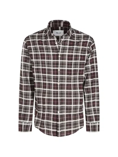 Nn07 Deon Check-print Shirt In Multi