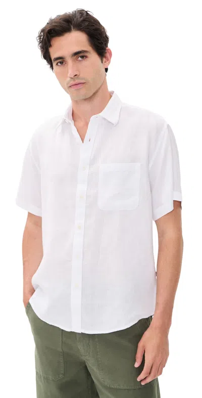 Nn07 Deon Linen Shirt White