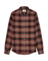 Nn07 Deon Long Sleeve Button Front Flannel Shirt In Multi
