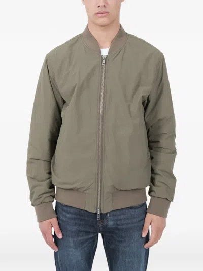 Nn07 Dixon Zip-up Bomber Jacket In Green