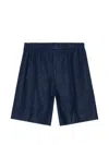 Nn07 Elasticated Shorts In Blue