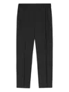 Nn07 Elasticated-waist Tailored Trousers In Black