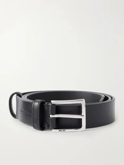 Nn07 Ever 90030 3cm Leather Belt In Black