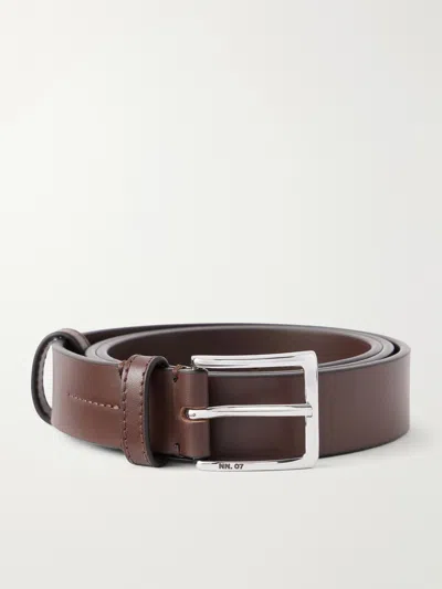 Nn07 Ever 90030 3cm Leather Belt In Brown
