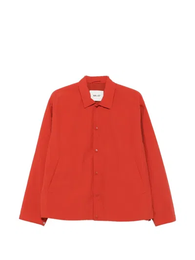 Nn07 Fenton 80039 Recycled-shell Jacket In Red