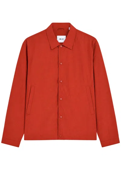 Nn07 Fenton 80039 Recycled-shell Jacket In Red