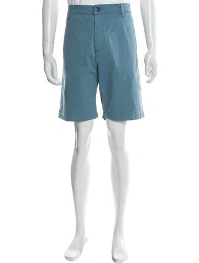 Pre-owned Nn07 Flat Front Shorts In Blue