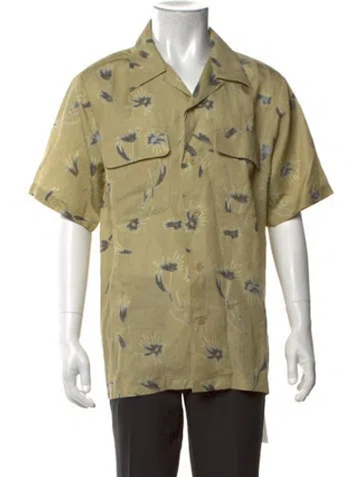 Pre-owned Nn07 Floral Print Short Sleeve Shirt W/ Tags In Green