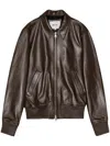 Nn07 Florian Leather Jacket In Brown