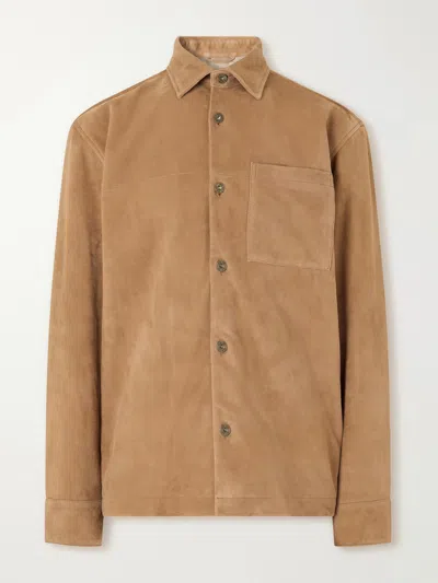 Nn07 Freddy 80030 Suede Jacket In Neutral