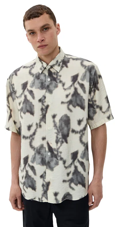 NN07 FREDDY ABSTRACT SHIRT ECRU PRINT