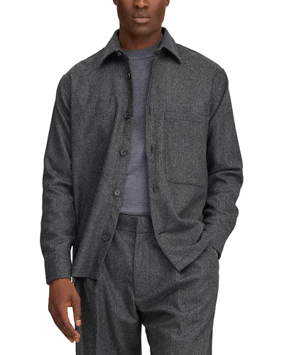 Nn07 Freddy Herringbone Wool-blend Shirt In Multi