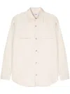 Nn07 Freddy Long-sleeve Cotton Shirt In Neutrals