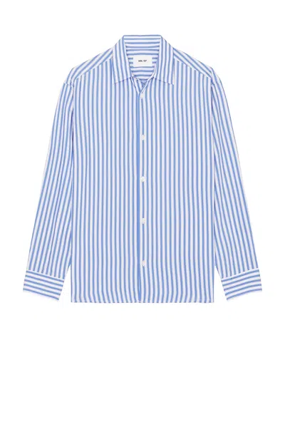 Nn07 Freddy Shirt In Blue Stripe