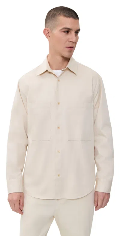 Nn07 Freddy Shirt Ivory In White