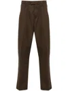 Nn07 Fritz 1912 Tapered-leg Trousers In Brown