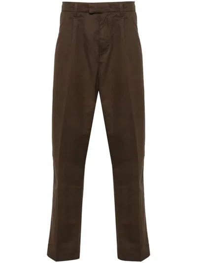 Nn07 Fritz 1912 Tapered-leg Trousers In Brown