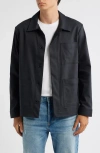 Nn07 Gabe 1710 Twill Chore Jacket In Black