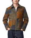 Nn07 Casual Jacket With Collared Design And Pockets In Brown Check