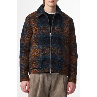 NN07 NN07 GAEL 8267 WOOL BLEND JACQUARD SHIRT JACKET