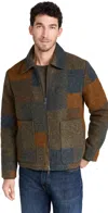 Nn07 Gael 8267 Checked Brushed Wool-blend Jacket In Brown Check