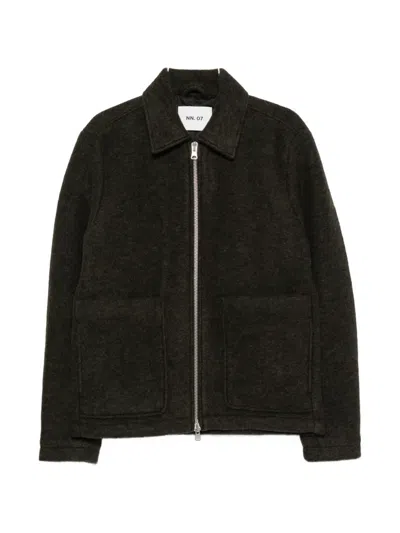 Nn07 Gael Zip-up Jacket In Brown