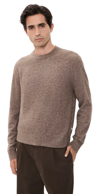 Nn07 Gavin Boucle Knit Crewneck Sweater Desert Clay In Neutral
