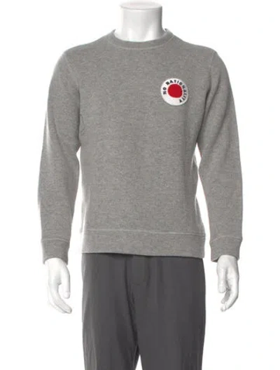 Pre-owned Nn07 Graphic Print Crew Neck Sweatshirt In Gray