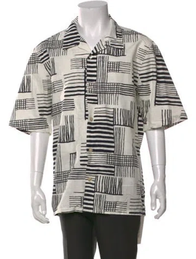 Pre-owned Nn07 Graphic Print Short Sleeve Shirt In White